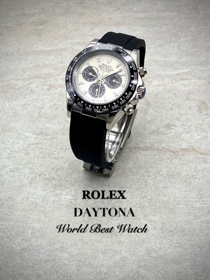 (국내발송) RL 롤렉스 데이토나 그레이다이얼 러버스트랩
