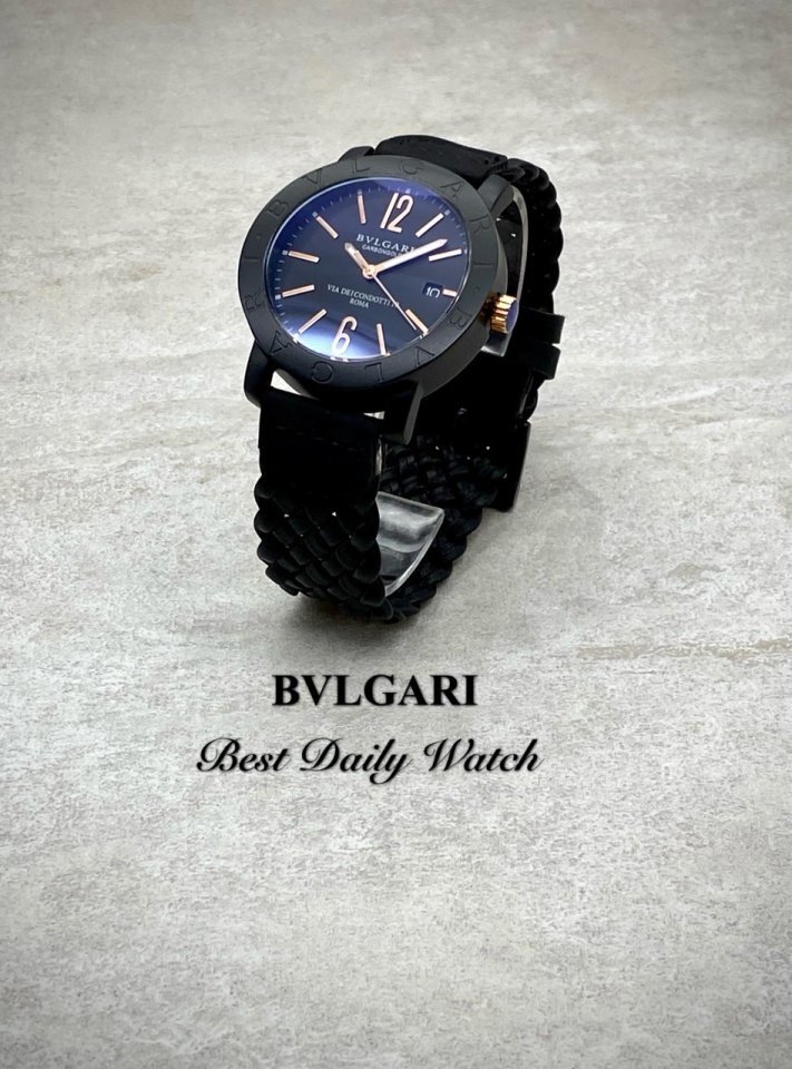 (국내발송) VG 불가리 카본 골드 블랙다이얼