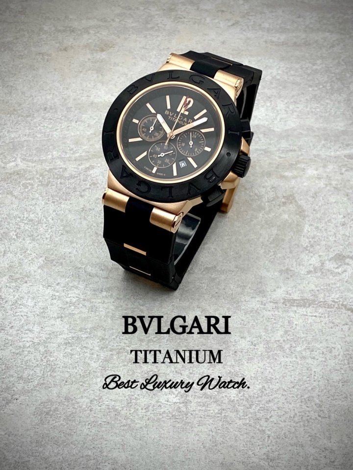 (국내발송) VG 불가리 티타늄 크로노그래프 블랙다이얼 콤비