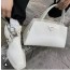 (국내발송) PD 프라다 브러시드 가죽  핸드백+트윌리증정