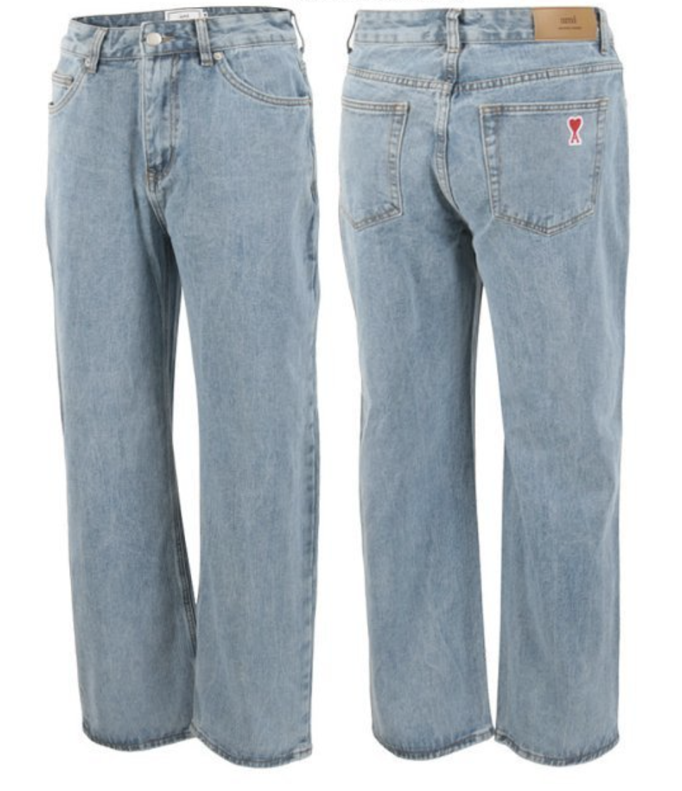 (국내발송) AM 아미 와이드 데님 팬츠