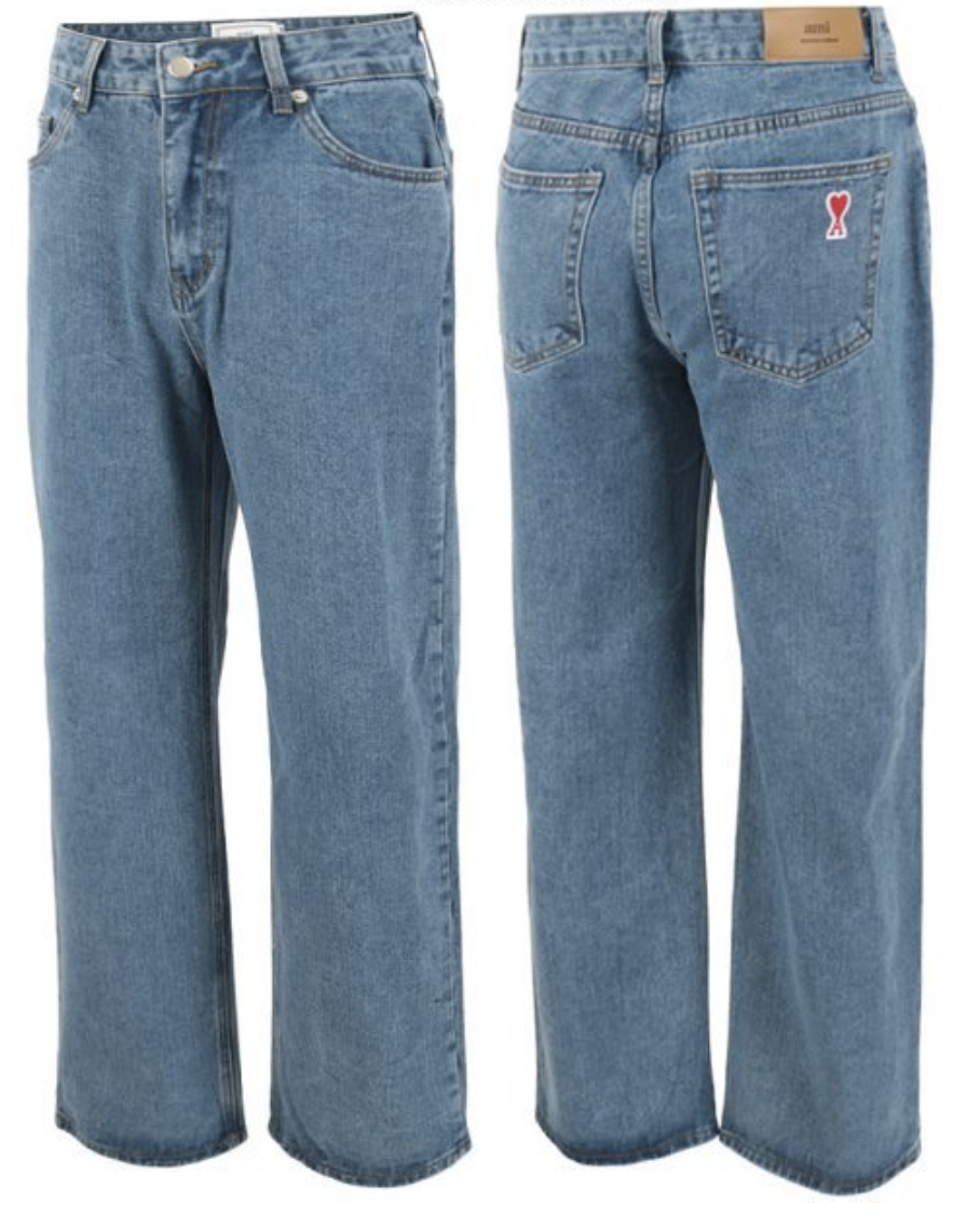 (국내발송) AM 아미 중청 와이드 데님 팬츠