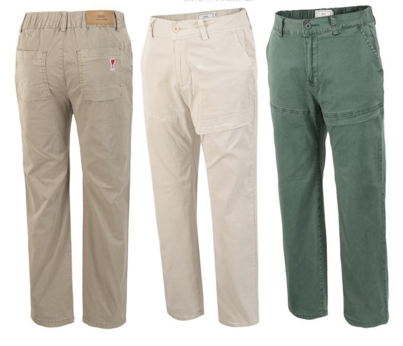 (국내발송) AM 아미 밴드오비 세미와이드팬츠