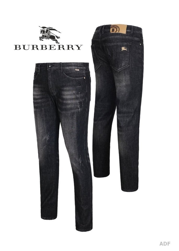 (국내발송) BB 버버리 골드기사 스틸탭 워싱 청바지