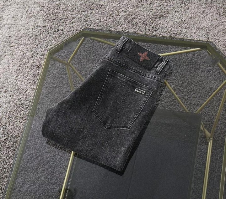 (국내발송) LV 루이비통 뉴파츠 모노그램 스판데님진