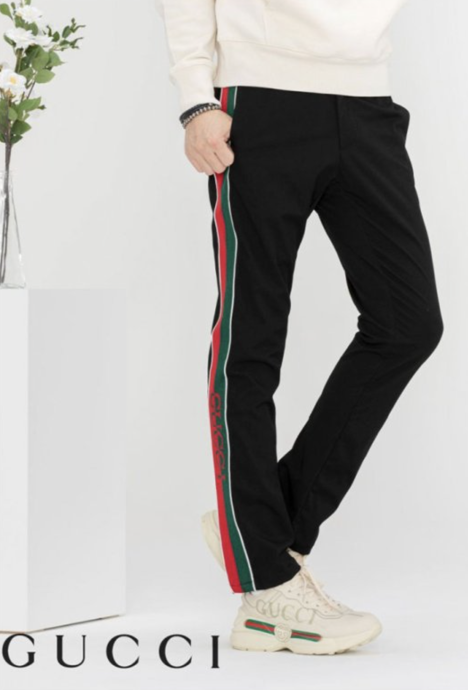 (국내발송) GC 구찌 수입고급 로 스트라이프 팬츠