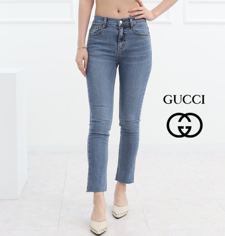 (국내발송) GC 구찌 비비드 밑단컷팅 일자진