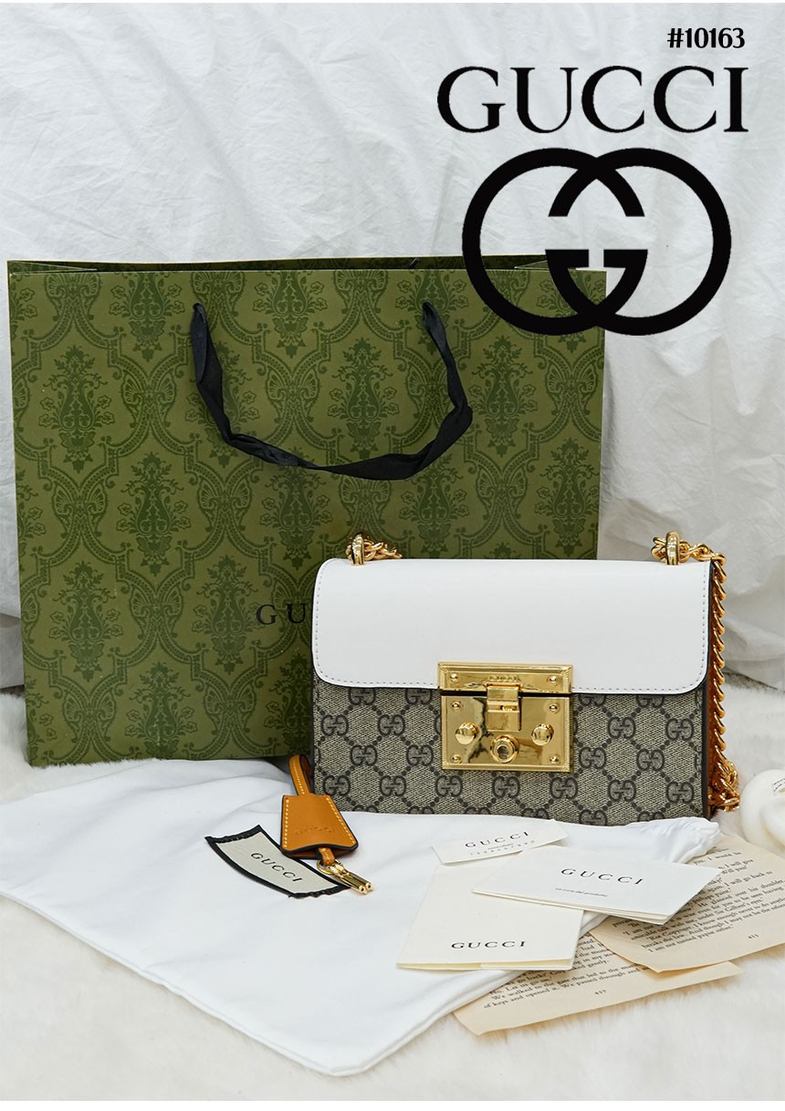 (국내발송) GC 구찌 [GUCCI] 구찌 패들락 스몰 GG 숄더백 화이트