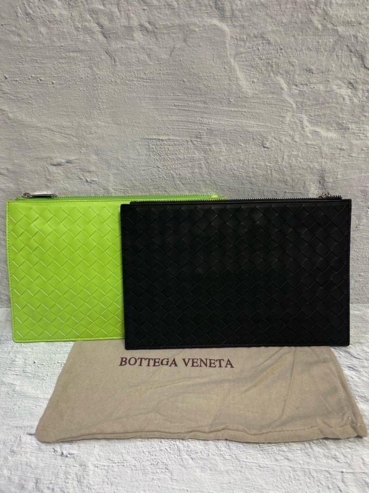 (국내발송) BT 보테가베네타 인트레치아토 파우치 (스트랩 오렌지)