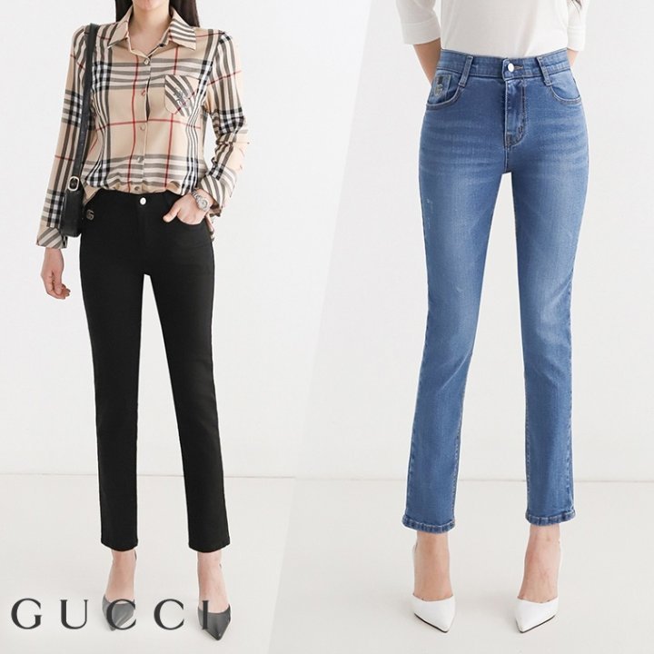 (국내발송) GC 구찌 Span skinny cropper denim pants
