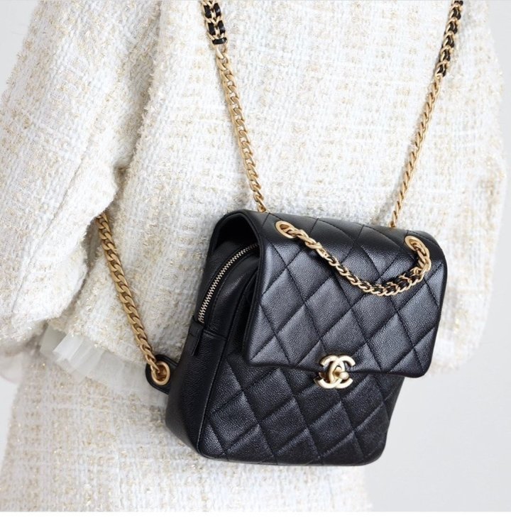 (국내발송) CN 샤넬 캐비어 멀티 체인 백팩