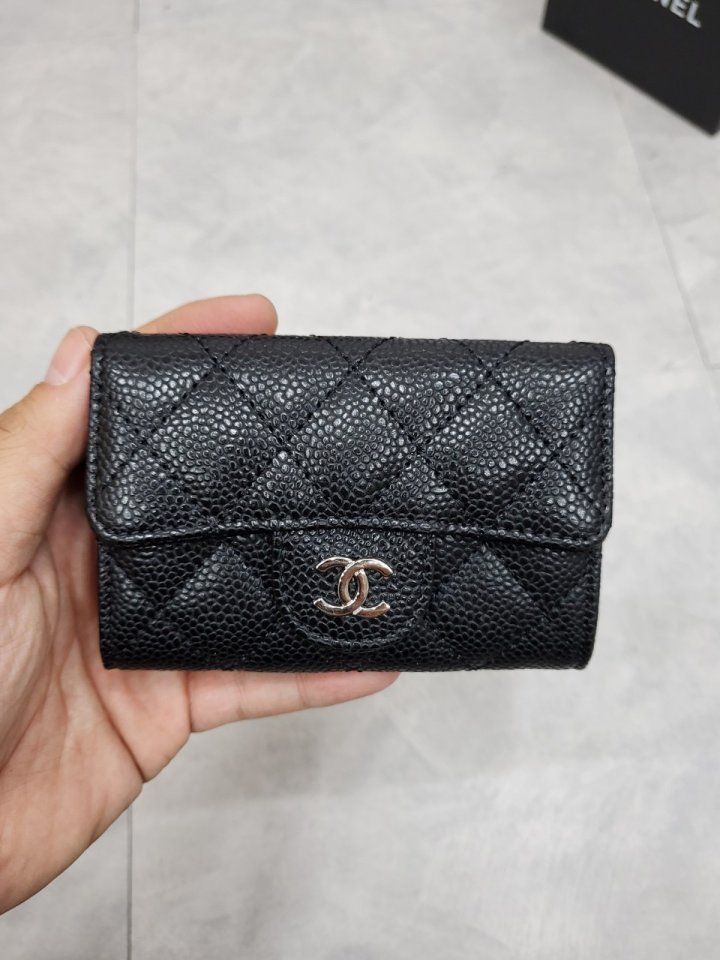 (국내발송) CN 샤넬 클래식 카드지갑 (캐비어)