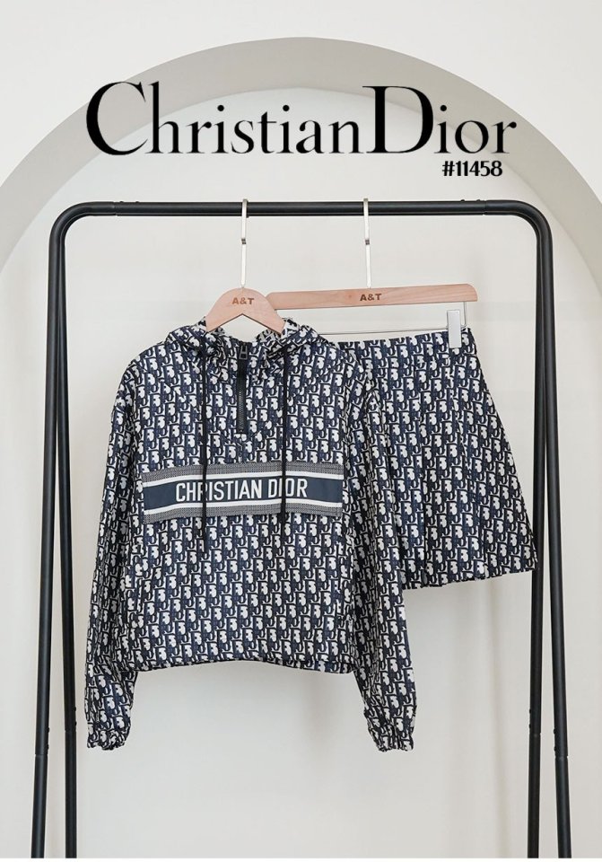 DO 디올 오블리크 후드아노락&스커트 셋