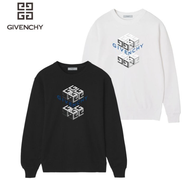 (국내) GV 지방시 큐브로고 맨투맨