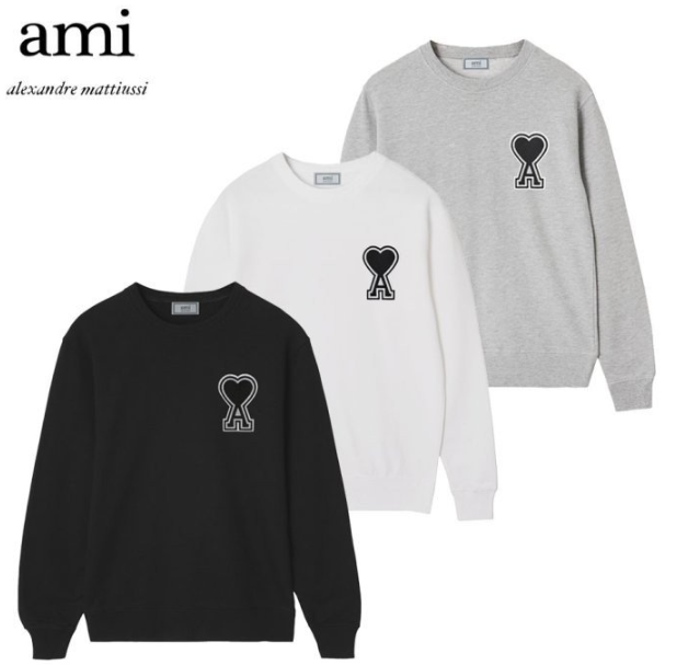 (국내) AM 아미 블랙 하트와펜 맨투맨