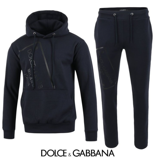 (국내) DG 돌체 23FW 플레이트 나염 후드 트레이닝 셋트