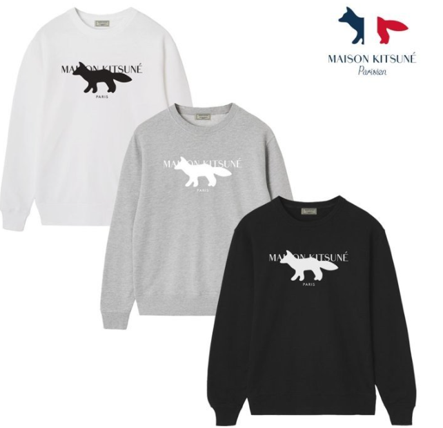 (국내) MK 메종키츠네 베이직 심플로고 맨투맨