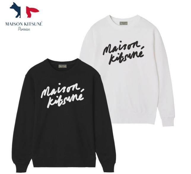 (국내) MK 메종키츠네 스펠링 로고 맨투맨