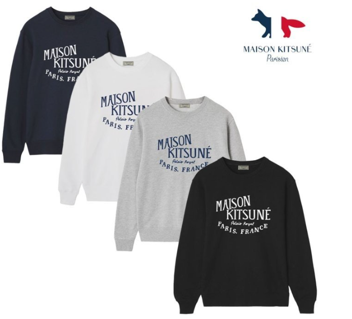 (국내) MK 메종키츠네 시그니쳐 로고 맨투맨