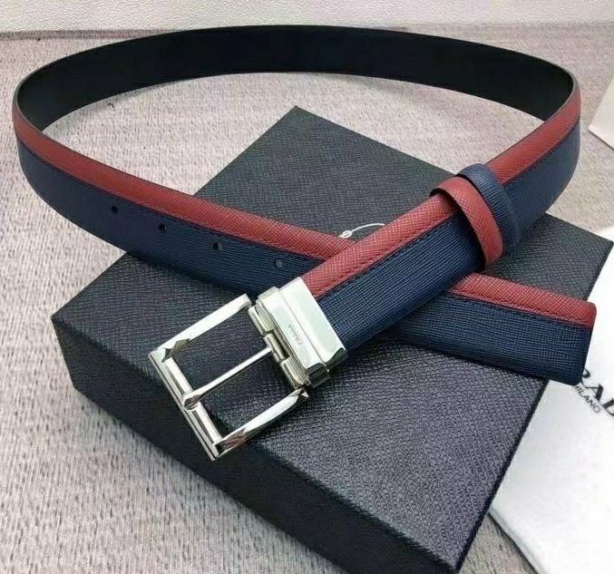 (국내) PD 프라다 신타이거양면 신사각회전비조 벨트