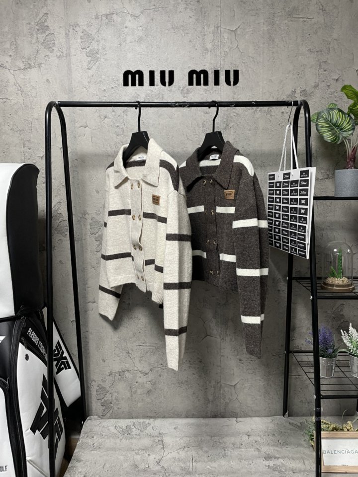 MU 미우미우 단가라 가디건