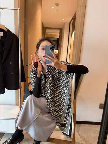 DO 디올 오블리크 울 캐시 숄 머플러 남여공용