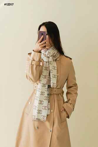 CN 샤넬 23SS CC로고 캐시미어 머플러