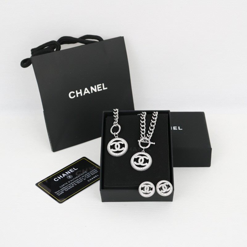 CN 샤넬 목걸이 팔찌 주얼리 3종 세트 C004 ❤️풀박스❤️