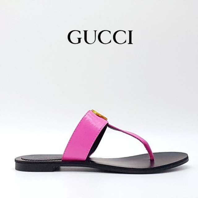 GC 구찌 여성 GG 마몽 T-스트랩 샌들