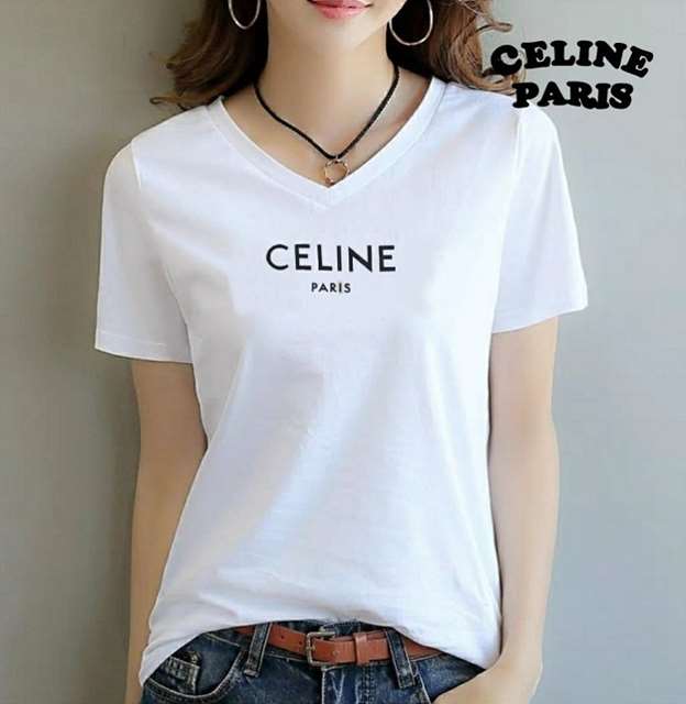 CL 셀린느 브이넥 베이직 반팔