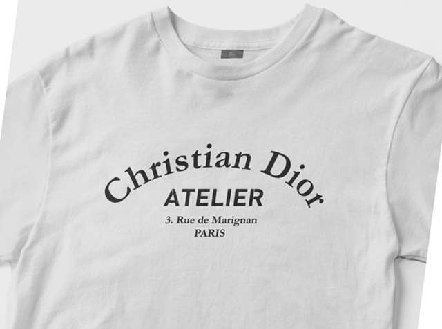 DO 디올 ATELIER 로고 반팔티