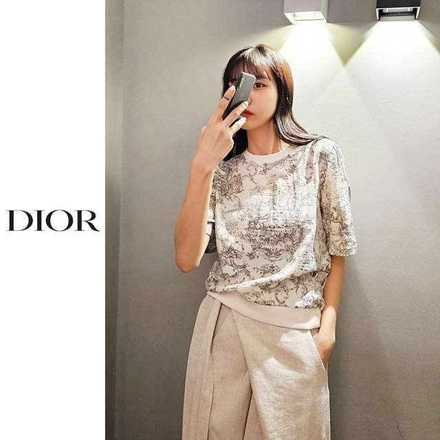 DO 디올 퍼프 이중 코튼 반팔