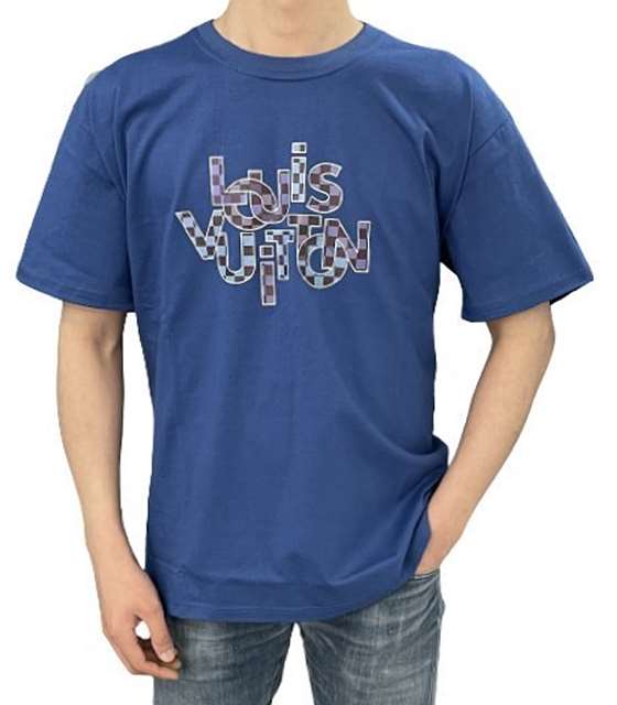 LV 루이비통 다미에 그라피티 세미오버핏 라운드 반팔티