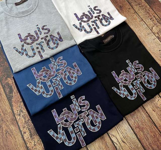 LV 루이비통 다미에 그라피티 세미오버핏 라운드 반팔티