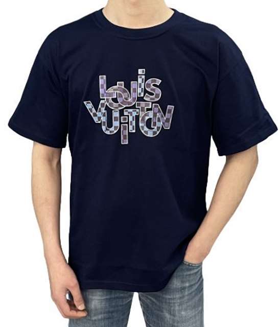 LV 루이비통 다미에 그라피티 세미오버핏 라운드 반팔티