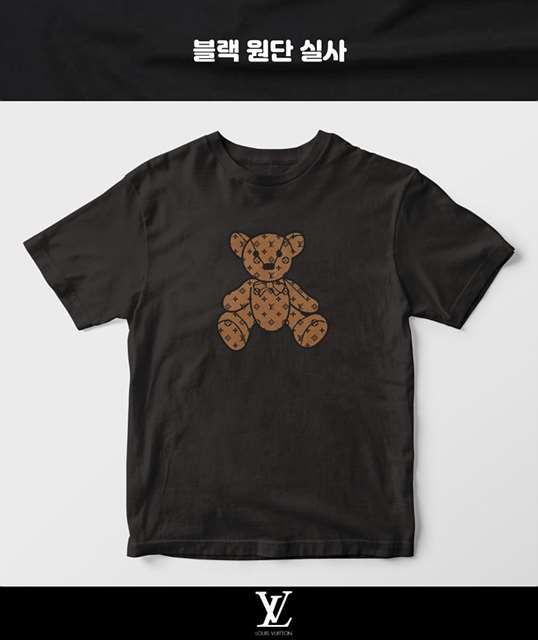 LV 루이비통 곰돌이 반팔 티셔츠 (남녀 공용)