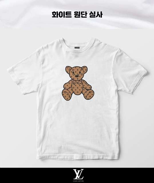 LV 루이비통 곰돌이 반팔 티셔츠 (남녀 공용)