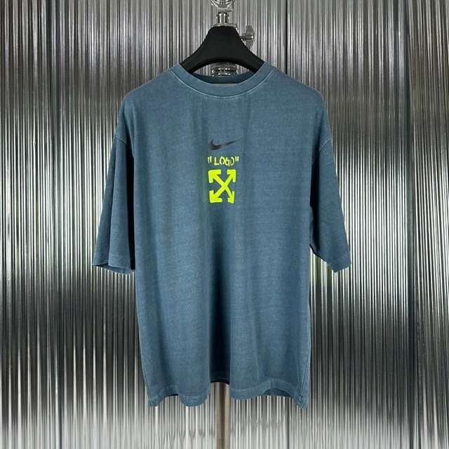 OH 오프화이트 피그먼트 로고 반팔