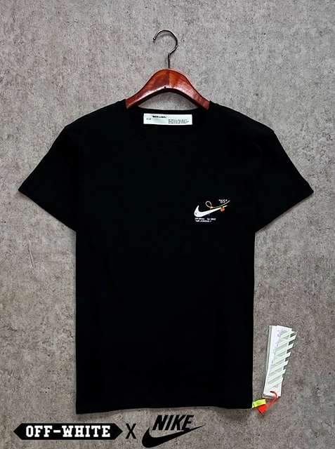 OH 오프화이트 화이트에어 빈티지나염 조던 반팔티