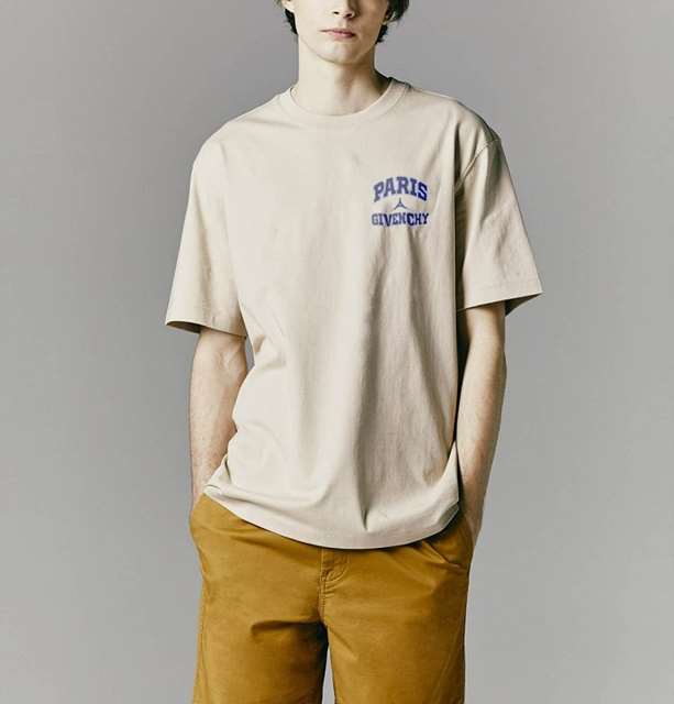 GV 지방시 파리스가슴 블루로고 티셔츠