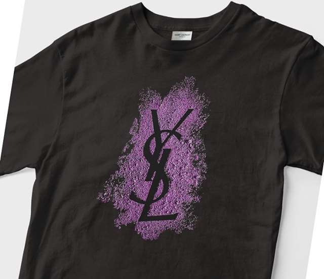 YS 생 로랑 반팔 티셔츠 (남녀 공용)