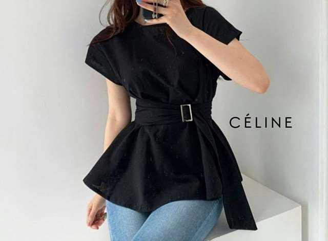 CL 셀린느 벨트블라우스