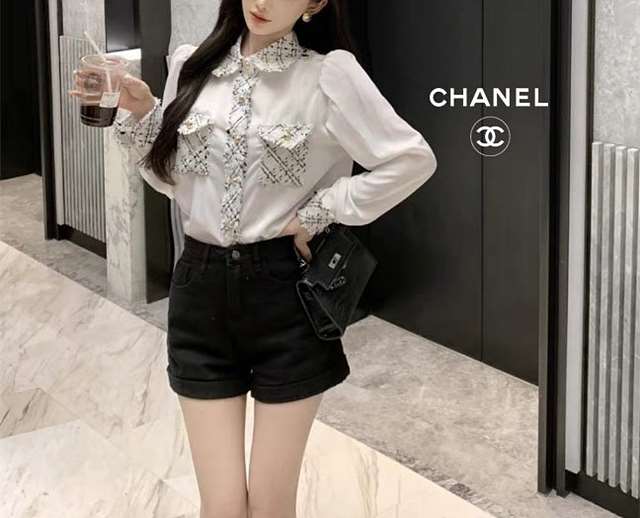 CN 샤넬 릴리포인블라우스