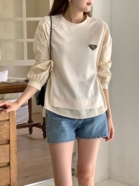 PD 프라다 티블라우스