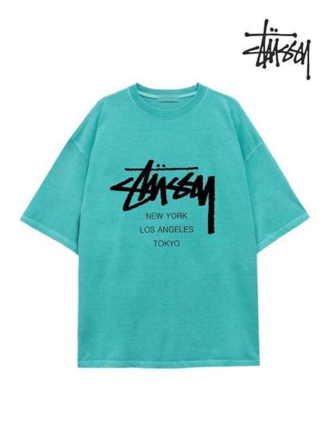 SS 스투시 런던 양면로고 피그먼트 반팔