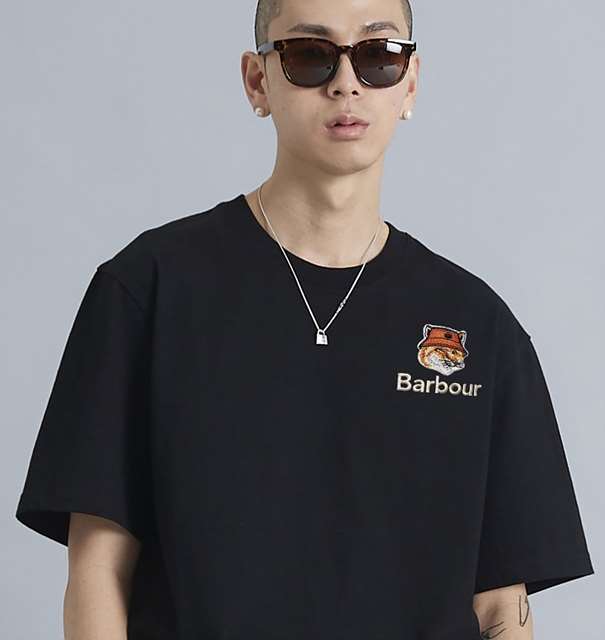 MK 메종키츠네 바버폭스헤드 나염 티셔츠