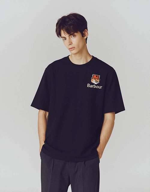 MK 메종키츠네 바버폭스헤드 나염 티셔츠