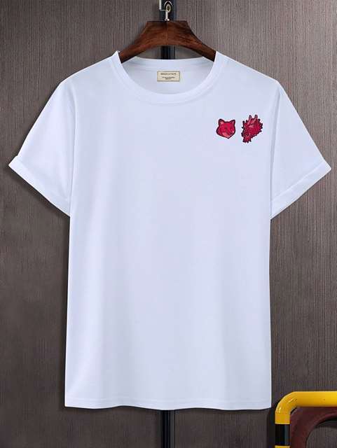 MK 메종키츠네 폭스드래곤 더블 나염 티셔츠