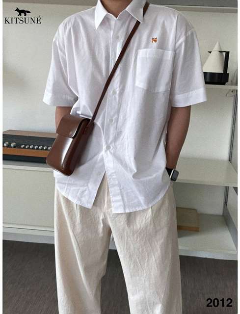 MK 메종키츠네 30수 폭스 반팔 셔츠