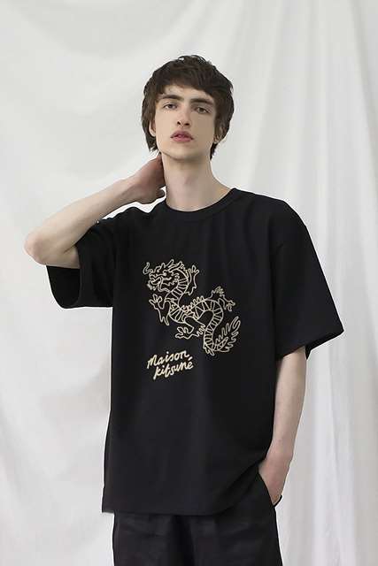 MK 메종키츠네 차이니즈 드래곤 티셔츠